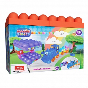 Конструктор - Волшебные детали Поезд, 26 предметов (Terides, Т6-075)